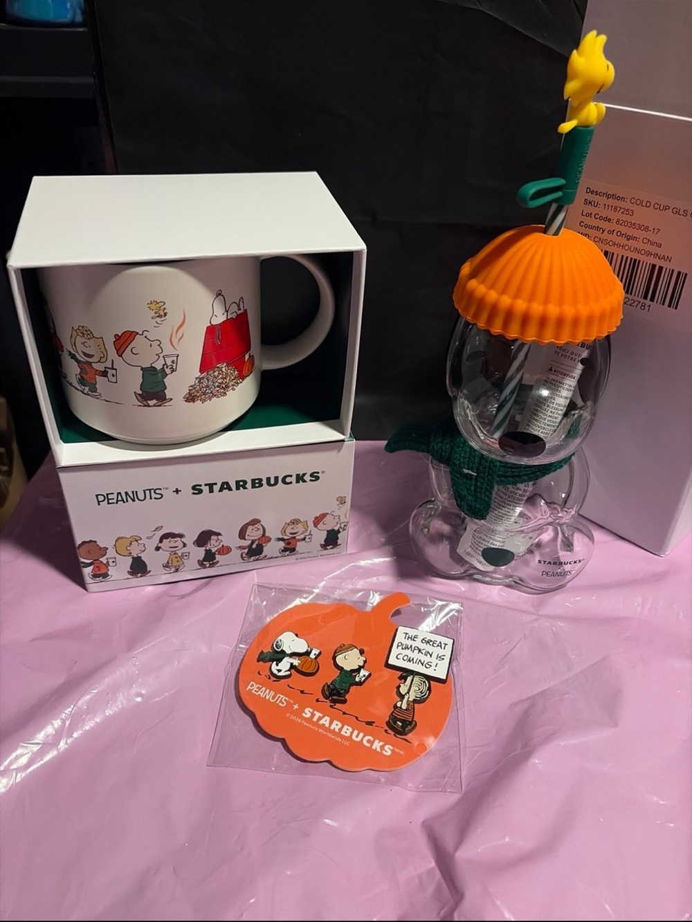 Starbucks snoopy set